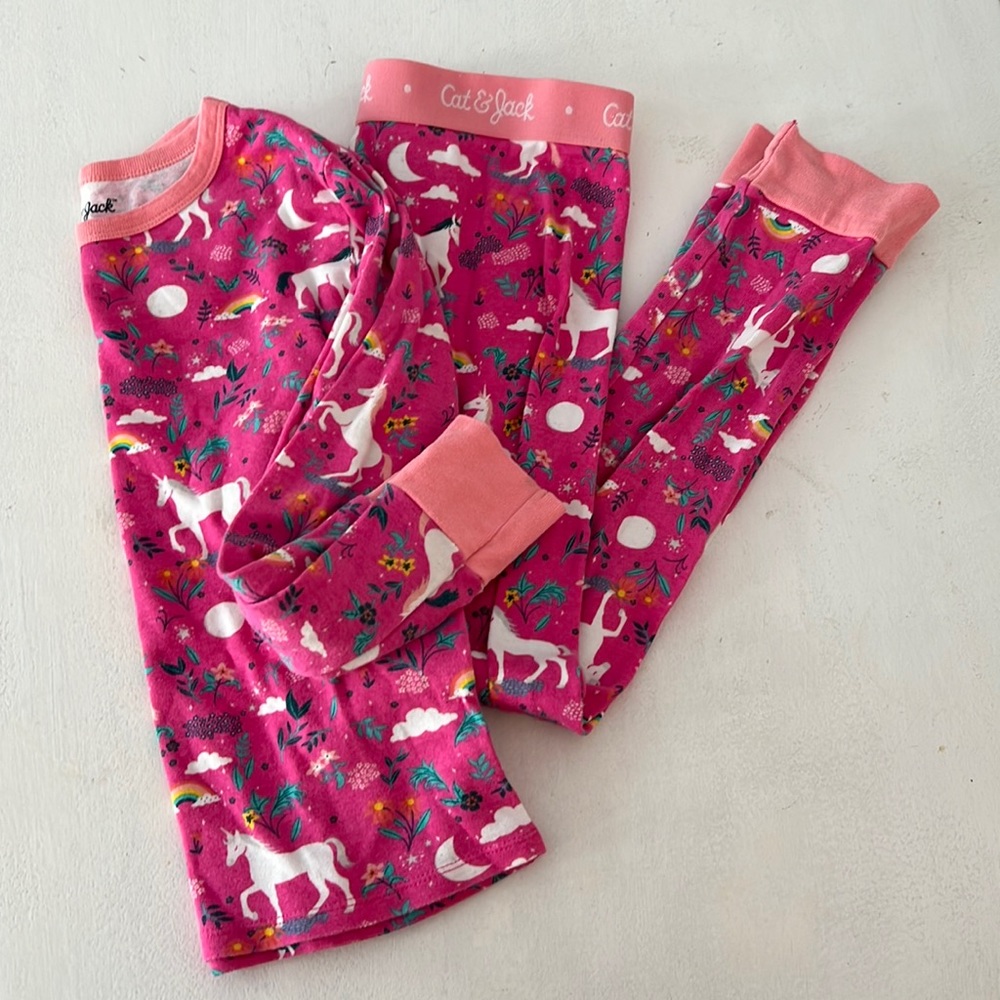 Cat and Jack girls size 10 pjs